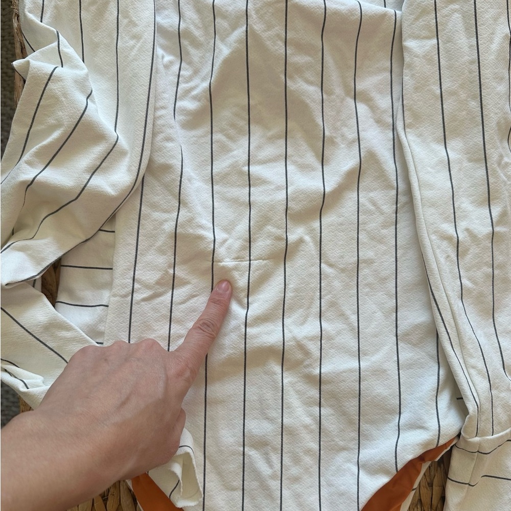 Boys and Arrows One piece Striped White Long Sleeve Bodysuit - Picture 3 of 10